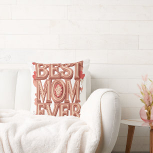 Beste Mutter überhaupt Gold 3D Design Elegantes Kissen