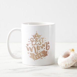 Beste Mutter überhaupt Goldschrift-Typografie Magi Kaffeetasse