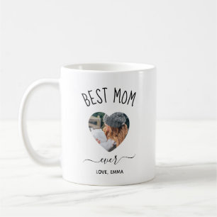 Beste Mutter überhaupt individuelle Foto-Herz-Kaff Kaffeetasse