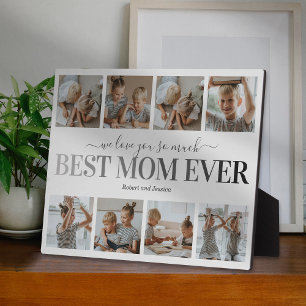 Beste Mutter überhaupt Kinderfoto Fotoplatte