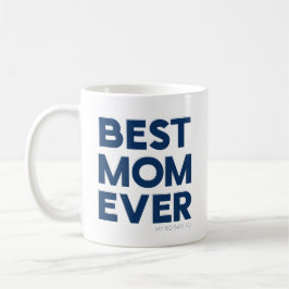 Beste Mutter überhaupt Lustiges Navy Blau Kaffeetasse
