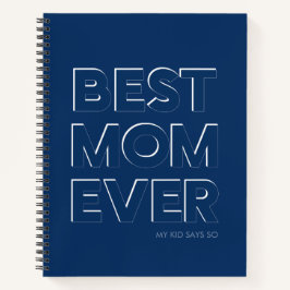 Beste Mutter überhaupt Lustiges Navy Blau Notizbuch