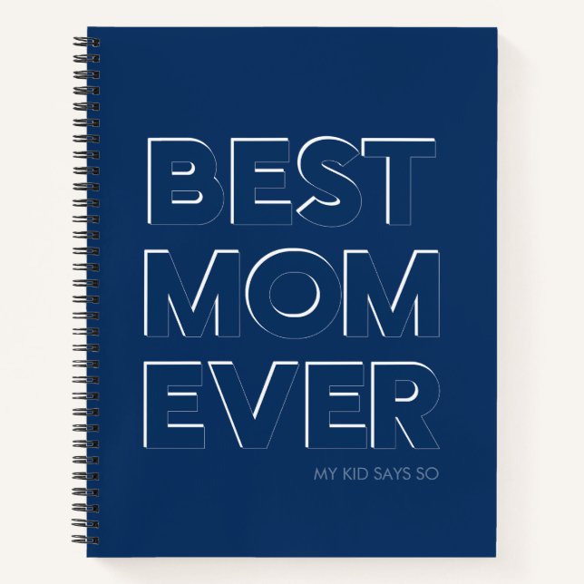 Beste Mutter überhaupt Lustiges Navy Blau Notizbuch (Vorderseite)