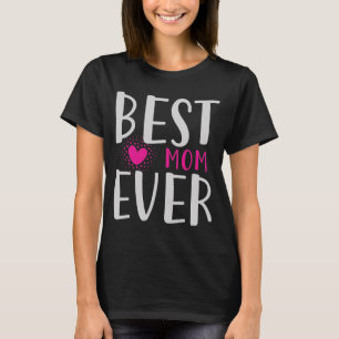 Beste Mutter überhaupt Lustiges rosa Herz Mutterta T-Shirt