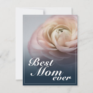 Beste Mutter überhaupt mit großer rosa Rose