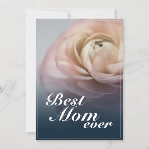 Beste Mutter überhaupt mit großer rosa Rose