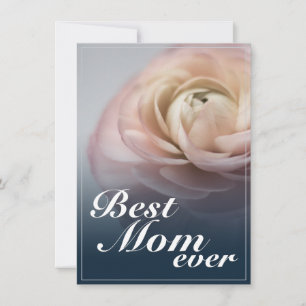 Beste Mutter überhaupt mit großer rosa Rose
