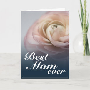 Beste Mutter überhaupt mit großer rosa Rose Karte