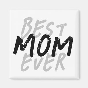 Beste Mutter überhaupt Moderne schwarze und graue Magnet