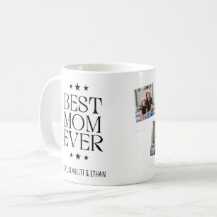 Beste Mutter überhaupt Moderne Snapshot-Style 4 Fo Kaffeetasse