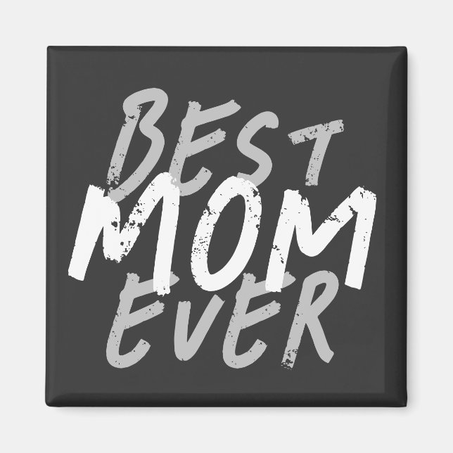 Beste Mutter überhaupt Moderne weiße und graue Gru Magnet (Vorne)