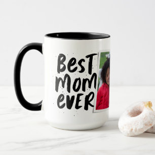 Beste Mutter überhaupt modernes Schwarz-Weiß-Foto Tasse