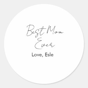 beste Mutter überhaupt Mutterschaftstag Name Datum Runder Aufkleber