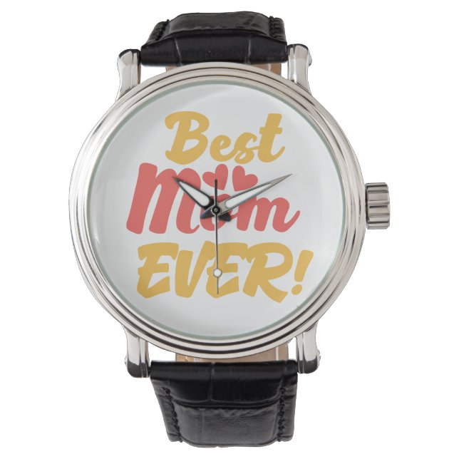 Beste Mutter überhaupt Muttertag Armbanduhr (Vorderseite)