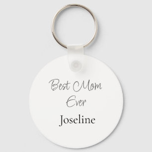 Beste Mutter überhaupt Name einfach minimal stilvo Schlüsselanhänger