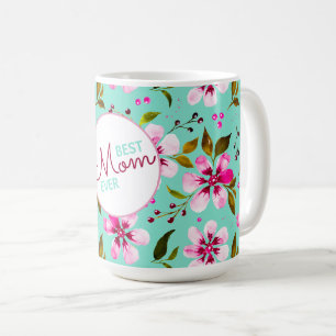 Beste Mutter überhaupt Personalisierte Aqua- und r Kaffeetasse