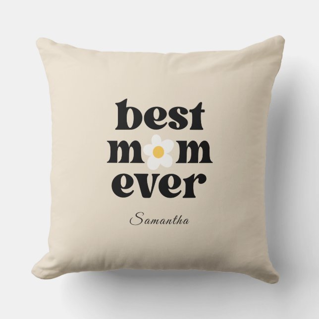 Beste Mutter überhaupt Personalisierter Muttertag Kissen (Vorderseite)