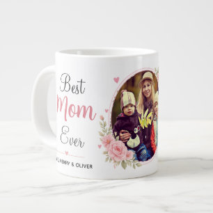 Beste Mutter überhaupt Personalisiertes Foto  Jumbo-Tasse