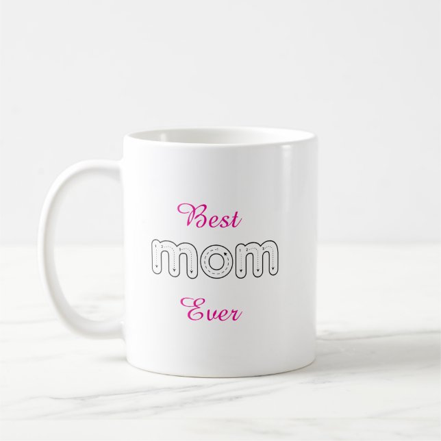Beste Mutter überhaupt personalisiertes Muttertags Kaffeetasse (Links)