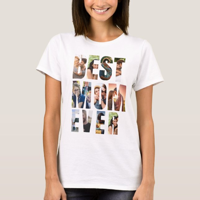 Beste Mutter überhaupt | Platzhaltervorlage für Fo T-Shirt (Vorderseite)