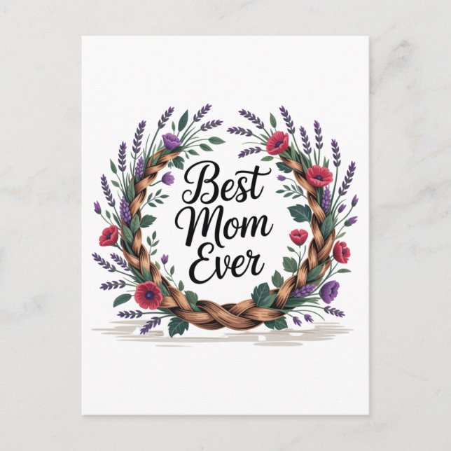 Beste Mutter überhaupt Postkarte (Vorderseite)