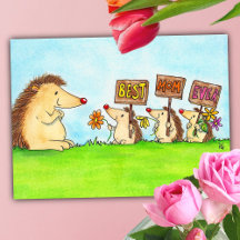 Beste Mutter überhaupt Postkarte von Nicole Janes