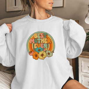 Beste Mutter überhaupt Retro Floral Komfortabel Sweatshirt