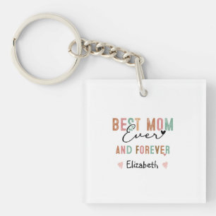 Beste Mutter überhaupt Retro Schrift Groovy Mutter Schlüsselanhänger