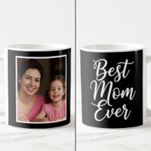 Beste Mutter überhaupt Schwarz-Weiß-Schrift 1 Foto