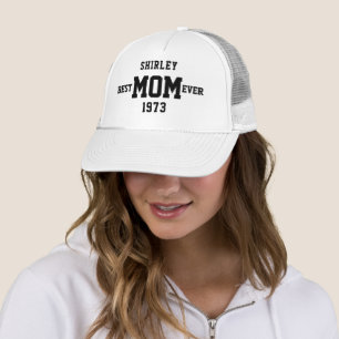 Beste Mutter überhaupt Schwarze Typografie Geburts Truckerkappe