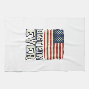 Beste Mutter überhaupt Vintage-Amerikanisches-Flag Geschirrtuch