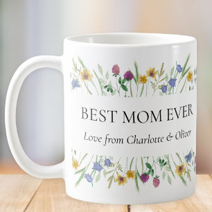 Beste Mutter überhaupt Wildblumen-Blumen Kaffeetasse