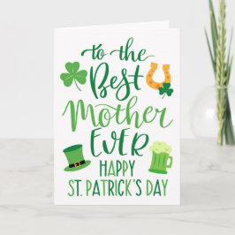Beste Mutter überhaupt zum St. Patrick's Day  Karte