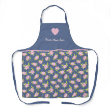 Beste Mutter und Blumenmuster. All-Over-Druckschür