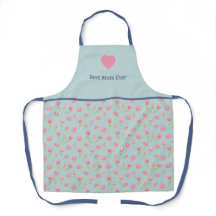 Beste Mutter und Blumenmuster. All-Over-Print-Schü