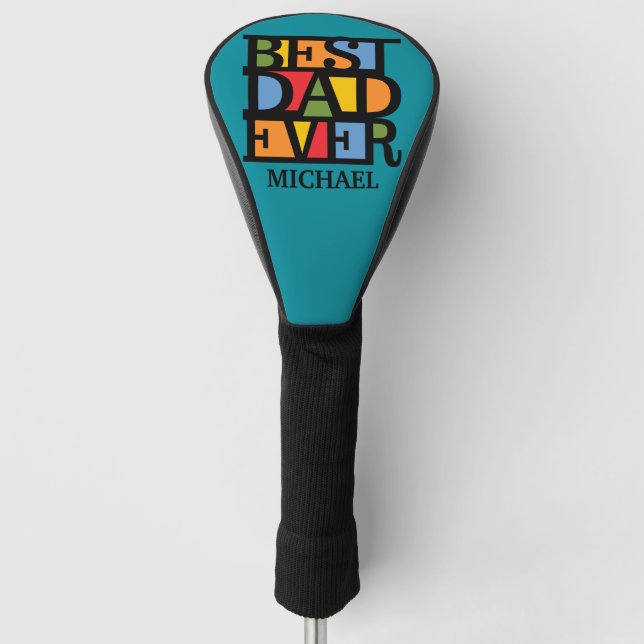 BESTE Name-Fahrerabdeckung des VATERS ÜBERHAUPT Golf Headcover (Vorderseite)