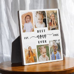 Beste NaNa Ever - Enkel Foto Collage Fotoplatte<br><div class="desc">Feiern Sie das "Beste NaNa Ever" mit dieser personalisierten Grandchildren Foto Collage Plaque. Dieses herzliche Geschenk besticht durch eine wunderschön arrangierte Collage mit wertvollen Fotos, die besondere Momente einfangen, ergänzt durch eine liebevolle Botschaft. Aus hochwertigen Materialien mit schlichter Oberfläche gefertigt, ist es ideal, um auf der Zuhause als hochgeschätzter Sake...</div>