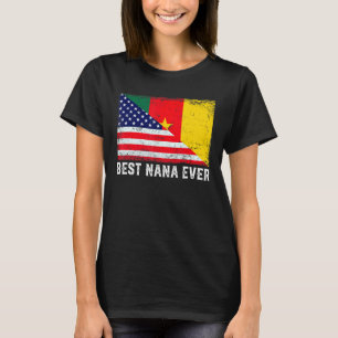 Beste Nana-Fahne je amerikanischer Kamerun T-Shirt