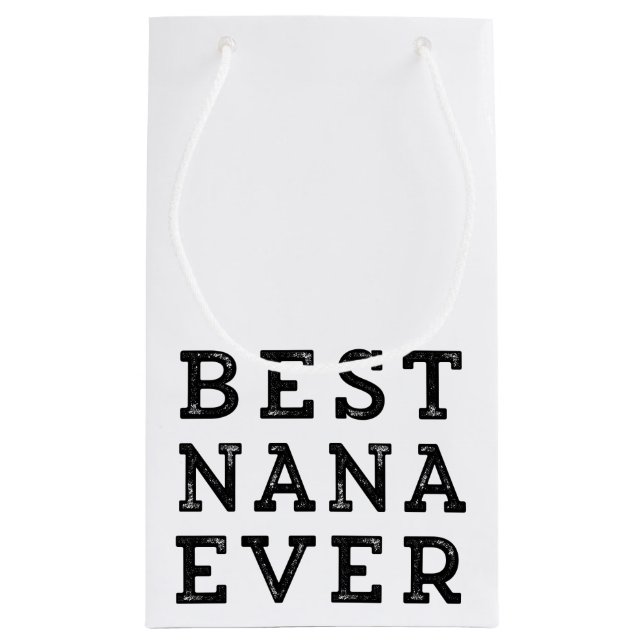 Beste Nana überhaupt Kleine Geschenktüte (Rückseite)