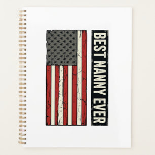 Beste Nanny Aller Patrioten Vintage-Flagge-Shirt-D Planer