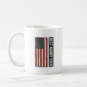 Beste Nanny Aller Patriotische Vintage-Flagge-Shir Kaffeetasse