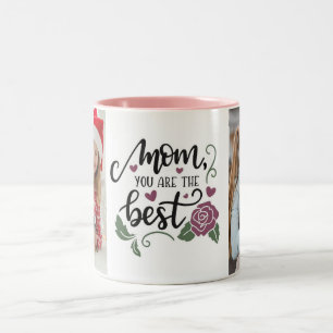 Beste Nanny Aller Zeiten Elegantes Skript 2 Foto Zweifarbige Tasse