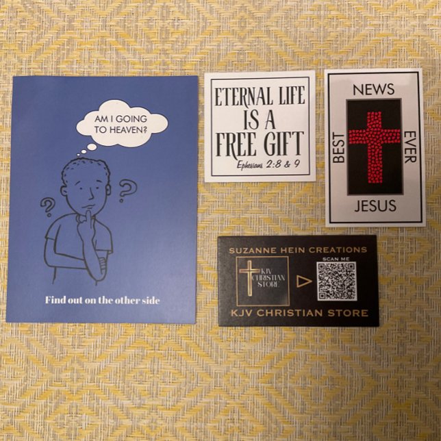 Beste Neuigkeiten je John 3:16 Gospel Tract Visitenkarte (Von Creator hochgeladen)