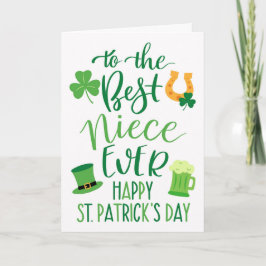 Beste Nichte ever zum St. Patrick's Day  Karte