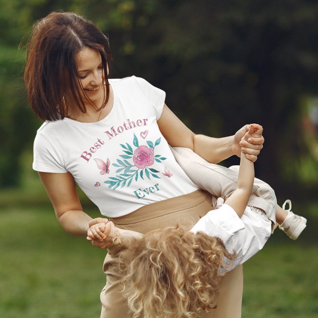Beste niedliche Aquarellblumen T-Shirt (Von Creator hochgeladen)