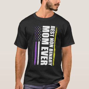 Beste Non-Binary-Mama je Lgbt-Gay Pride T-Shirt