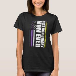 Beste Non-Binary-Mama je Lgbt-Gay Pride T-Shirt