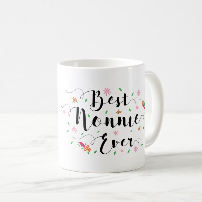 Beste Nonnie überhaupt Tasse (VorderseiteRechts)