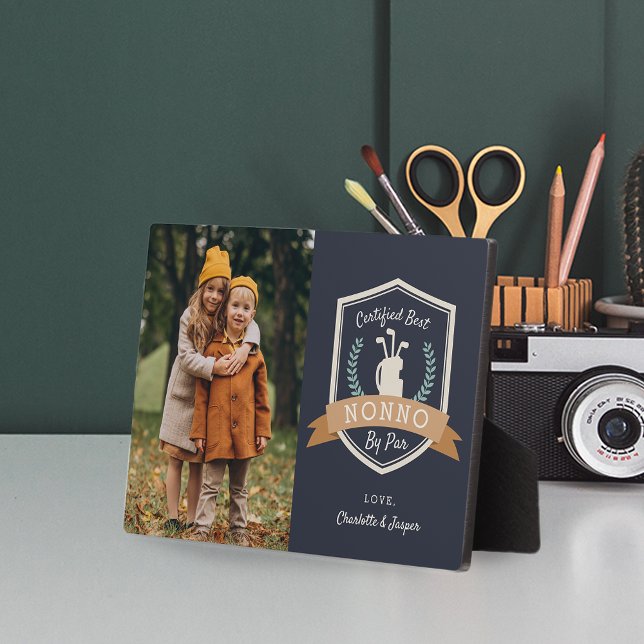 Beste Nonno Par | Golf Opa Foto Fotoplatte (Von Creator hochgeladen)