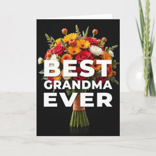 Beste Oma Aller Blumenkarte Karte